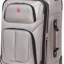 SwissGear Sion Softside Expandable Luggage, Pewter, Carry-On 21-Inch