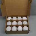 OCTERIC 24 Pcs 3.15Inches Velvet Christmas Ball Ornaments, Shatterproof Cream White Flocked Bulbs Decorations Set, Retro Decorative Hanging Plastic Ornaments for Xmas Tree Holiday Party Dcor