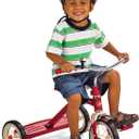 Radio Flyer Classic 10 Inch Toddler Tricycle with Rubber Tires and Steel Frame, Red