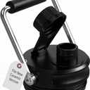 Jmoe USA Improved Jug Lid for RTIC Half Gallon and One Gallon Jugs | Replacement Lid With Upgraded Features, Better Cap, Rubber Grip, Steel Handle | Made of BPA Free Plastic (Fits Ceramic Version)