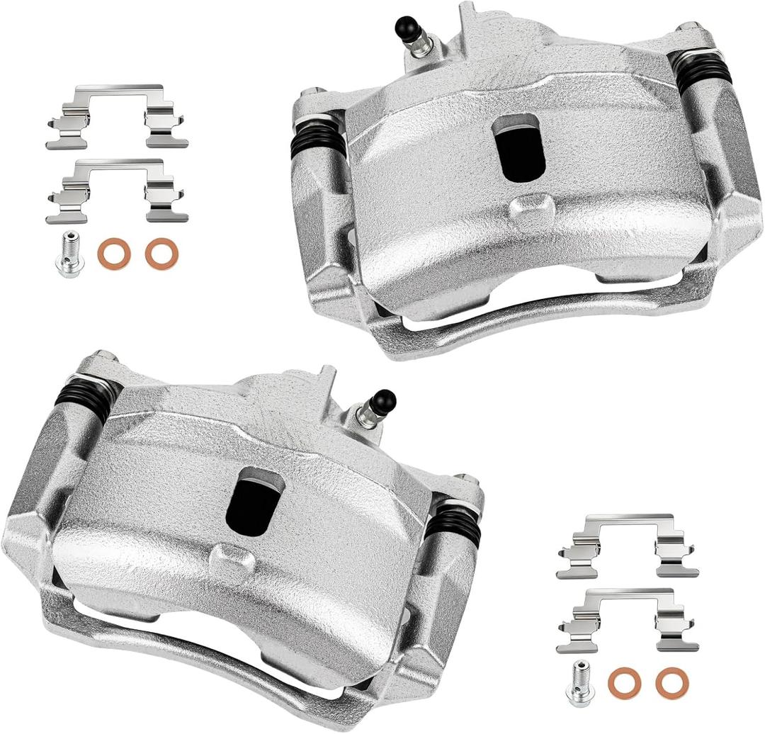 cciyu Front Left & Right Disc Brake Calipers w/Bracket 19B1832 19B1833