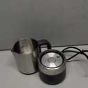 Milk Frother and Steamer [Upgraded], AMZCHEF 600W Detachable Electric Milk Frother, Automatic Hot & Cold Foam Maker, Easy Clean, Stainless Steel Jug, LED Display for Home Coffee (17oz)