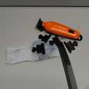 KEMEI 2293 Zero Gapped Hair Trimmer for Men, Cordless T Blade Beard Trimmer with LED Display, Professional Barber Hair Clippers, Orange