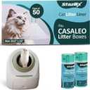 50 Count Cat Litter Liners Compatible with Casa Leo Litter Box  Extra Thick, Heavy Duty