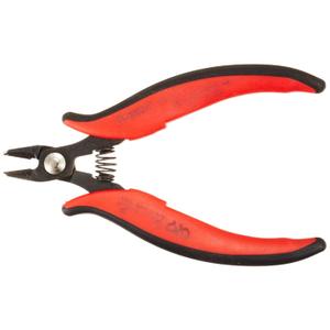 Hakko CHP TR-5000-R Pro Macro Soft Wire Cutter, Flush Cut, 5.0mm Hardened Carbon Steel Construction, 21-Degree Angled Jaw, 14 Gauge Max Cutting Capacity