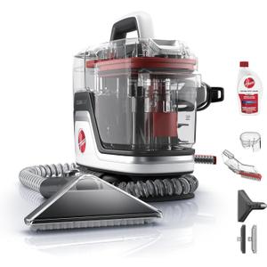 Hoover CleanSlate Pet Portable Carpet + Upholstery Spot Cleaner Machine, Powerful Suction with Versatile Tools, Pet Stain Remover, Car and Auto Detailer, Pair with Hoover Carpet Cleaner Solution, Red