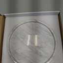 Decorative Round Marble Tray,8 Inches Diameter, Natural White Stone Vanity Organizer
