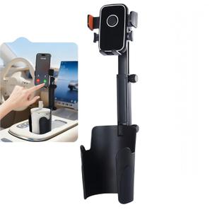 Upgrade Universal Cup Car Mount Stand Bracket Height Adjustable for All Phone Fit All Car Display Music Meeting Video Travel (Cup Holder, 4.7-7.2 inch)