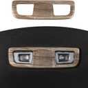 RT-TCZ for Silverado Map Dome Light Cover Trim Brown Wood Grain for Chevy Silverado GMC Sierra 2019 up Brown Wood Grain Interior Accessories