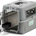 Petmate Sky Kennel For Air and Travel Airline Compliant Dog Crate for Smaller Dog Breeds or Pets up to 15 lbs, Heavy Duty Dog Kennel, Made in the USA- 21" L