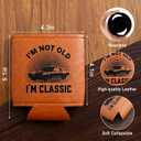 3 x Christmas Gifts for Dad from Daughter, Son for Fathers Day, Birthday Gifts for Dad, Him, Husband, Grandpa, Retirement Gifts for Men, Leather Can Cooler for Mens 12oz (Classic)