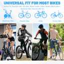 CDYWD Wide Bike Seat for Men Women Comfort, Large Soft Padded Bicycle Seat Cushion, Oversized Comfortable Replacement Saddle for Beach Cruiser, City Bike, MTB, Ebike, Scooter, Stationary Exercise Bike