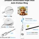 5 Pcs Funny Badge Reel Retractable Name Tag ID Clip Holder Nursing Student RN Pediatric Teacher Funny Office Work Accessories 5