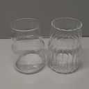 2pcs Clear Glass Cups Drinking Glassware for Cold Beverages for Parties Cocktails and Everyday Use for Special Occasions