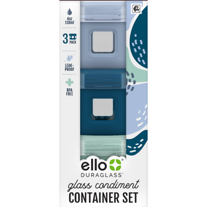 ello duraglass condiment container set 2