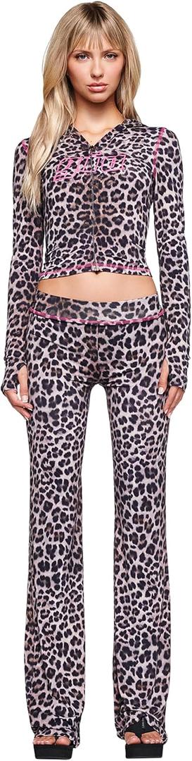I.AM.GIA Women's Blare Track Pants (Leopard,Medium)