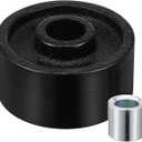 Universal Wheel, Horizontal 2.5 Tons Front Wheel, Jack Wheel for Jack Bearing Wheel, Metal Oil Seal Auto Accessories Replacement Black, 6.50X6.50X3.50CM, 14DMM362183IXH