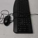 Wired Keyboard and Mouse Combo, EDJO Full-Sized Ergonomic Computer Keyboard with Palm Rest and Optical Wired Mouse for Windows, Mac OS Desktop/Laptop/PC (Black)