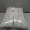 COHOME Premium Queen Size Comforter, All-Season Quilted Down Alternative Duvet Insert, Luxury Hotel GentleSoft Comforter with Anti-Clump Tech & 8 Tabs - Reversible - Light Grey 88 x88 inches