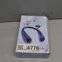 SWEETFULL Portable Neck Fan 360 Cooling Bladeless Personal Fan | No Hair Twisting - 4000mAh USB Rechargeable Wearable Fan for Travel, Birthday Gifts for Men, Women, Mom, and Dad (A2 Black)