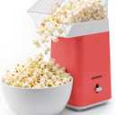 Hot Air Popcorn Machine - 14-Cup Electric Popcorn Popper, Oil-Free, 1200W - Includes Measuring Cup - Home Popcorn Maker for Movie Nights - Red