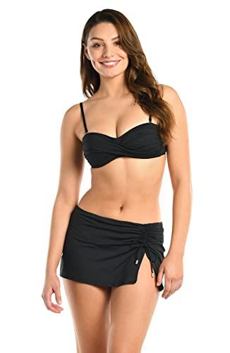 La Blanca Women's Island Goddess Swimsuit Top, Black, 10