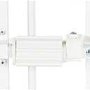 Carlson Extra Tall Metal Expandable Pet Gate White, Includes Small Pet Door 32" Tall x 22" - 38" Wide