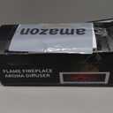 Essential Oil Diffuser, Fireplace Flame Oil Diffuser - Aromatherapy Aroma Humidifier, Upgrade 7 Flame Colors Noiseless 150ml Remote Control - Perfect for Bedroom Home Office (Fireplace Black)