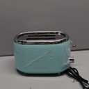 Mueller Retro Toaster 2 Slice with 7 Browning Levels and 3 Functions: Reheat, Defrost & Cancel, Stainless Steel Features, Removable Crumb Tray, Under Base Cord Storage, Turquoise