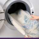 DEXI Area Rugs for Bedroom, 2x6 Reversible Hallway Rug with Tassels, Soft Low Pile Bedside Rug, Modern Laundry Room Indoor Cotton Carpet for Kitchen Floor Entryway Living Room, Blue and Pink Flower