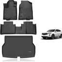 KELCSEECS® Floor Mats & Cargo Liner Custom for Acura RDX 2013 2014 2015,All Weather Protection TPE Floor Liners Front& Rear Row Full Set RDX Accessories Black