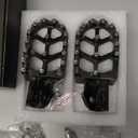 JFG RACING Dirt Bike Foot Pegs with Springs,7075 Aluminum CNC Footpegs Pedals Rests for Surron Light Bee X and S/E Ride Pro SS/CRF150F CRF230F 03-19/X160/X260-Black