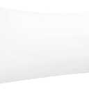 PiccoCasa 100% Egyptian Cotton Pillowcase Body Pillow Cover, 300 Thread Count Soft and Breathable, No Wrinkle, No-Fade, with Zippered Closure Pillowcases Covers White 20" W x 48" L