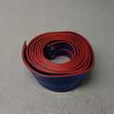 Flexible Race Car Track 15 Ft Starter Set with Suction Cups Compatible with Diecast 1/64th Car for Ages 3 & Up Classic Blue and Red Double Track Long Rolls Up Portable Racetrack