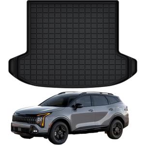 Cargo Mat for The New 2026 2025 2024 2023 KIA Sportage,TPE All Weather Protection Car Trunk Mat Cargo Liner Accessories - Black (Both Sides can be Trimmed)