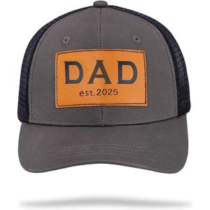 Mom and Dad Hats Adjustable Matching Couple Hats (One Size, Grey)