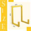 Sweetude 2 Pcs Large Plate Stands for Display Metal Frame Plate Holder Display Stand Decorative Table Top Easels for Picture, Book, Platter, Photo Easel(Gold,8 Inch)