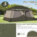 Vidalido Tents8-10 Person Camping Tent with Extended Vestibule2 Room Weather Resistant Family TentsEasy Install Waterproof Outdoor Tent for Camping Hiking