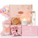 Gift Baskets for Women, Gifts for Women, Mom, Wife, Girlfriend, Sister, Her - Happy Birthday, Christmas, Valentine's Day, Mothers Day Gifts (Pink)