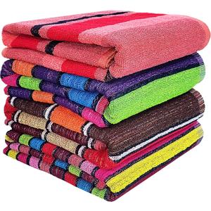 BolBom*S 100% Cotton Luxury Bath Towel Set - Soft & Absorbent Quick-Dry Towels for Bathroom, Spa, Beach or Gym - 30"x60" Large Size - Pack of 4 - Plush & Durable Towels - Machine Washable