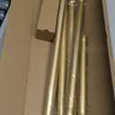 YNL Gold Shower Curtain Rod 36-68 Inch(3-5.67ft), No Slip No Drill Stainless Steel Spring Tension Curtain Rod, No Rust Shower Rod Adjustable For Bathroom Closet