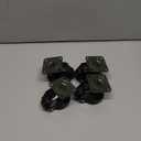 Machine Leveling Casters,Leveling Casters,Heavy Duty Leveling Casters of 440 Lbs Set of 4(Black-1.5 INCH