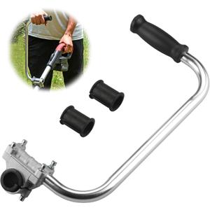 Weed Eater Handle Trimmer Handle, Weed Eater Handle Extension with Bracket Clamp, Ergonomic Trimmer Grip, Weed Wacker Attachments Aluminum Lawn Trimmer Grip for Landscaping, Lawn Care