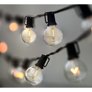 Lampat String Lights, LED 25 Light Bulbs 50Ft G40 Globe String Lights with Bulbs-UL Listd for Indoor/Outdoor Commercial Decor