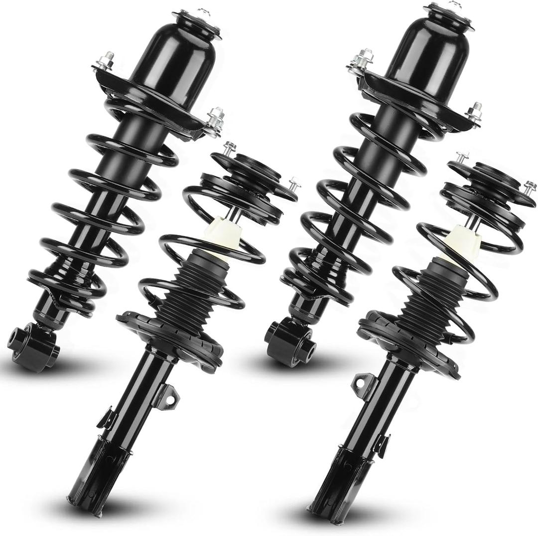 Front Rear Complete Coil Spring Struts Shock Absorbers Fit for Scion TC 2.4L 2005 2006 2007 2008 2009 2010, 172400L 172400R 172391 172390 (Set of 4) (Front & Rear Left and Right)