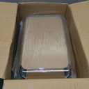 8-Piece Deep Glass Baking Dish Set with Plastic lids,Rectangular Glass Bakeware Set with Lids, Baking Pans for Lasagna, Leftovers, Cooking, Kitchen, Freezer-to-Oven and Dishwasher, Gray