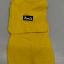 SlowTon Dog Raincoat, Adjustable Dog Rain Jacket Clear Hooded Double Layer, Waterproof Poncho with Reflective Strip Straps and Storage Pocket for Dogs(XS) (Yellow)