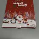 12 Pcs Khaki Velvet Bows for Christmas Tree, Rustic Crafts Velvet Ribbon for Wreath, Xmas Home Decor, Wedding, Outdoor & Indoor Holiday Ornaments, Pre-Formed Bows (7.817.7 Inch)