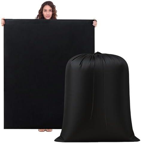 Clothes Storage Bag, 43" x 55" Moving Bags Heavy Duty Extra Large with Drawstring, Reusable Giant Extra Luggage Storage Bags for Luggage, Suitcase, Furniture, Chair, Kids Bike