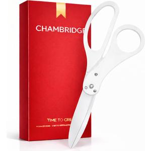 20 Inch Oversized Grand Opening Scissors - Giant White Sharp Ribbon Cutting Scissors Big Ribbon Cutting Ceremony for Inaugurations Business Openings and Special Events